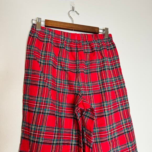 Charter Club Brinkley Plaid Red Cotton Flannel Pajama Pants Women XS NWT - Picture 3 of 7